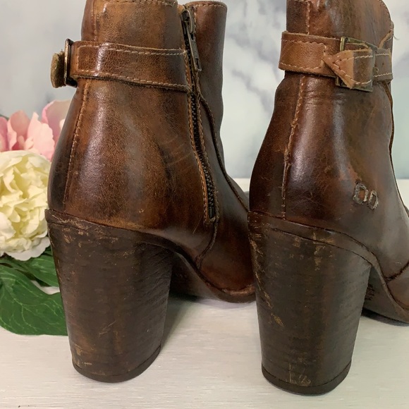 Bed Stu Isla Brown Leather Ankle Boogie Size 6 - Picture 8 of 11